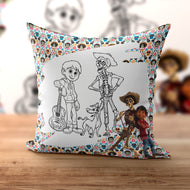 Coco Coloring Pillow| Nita's Krafty Kreations