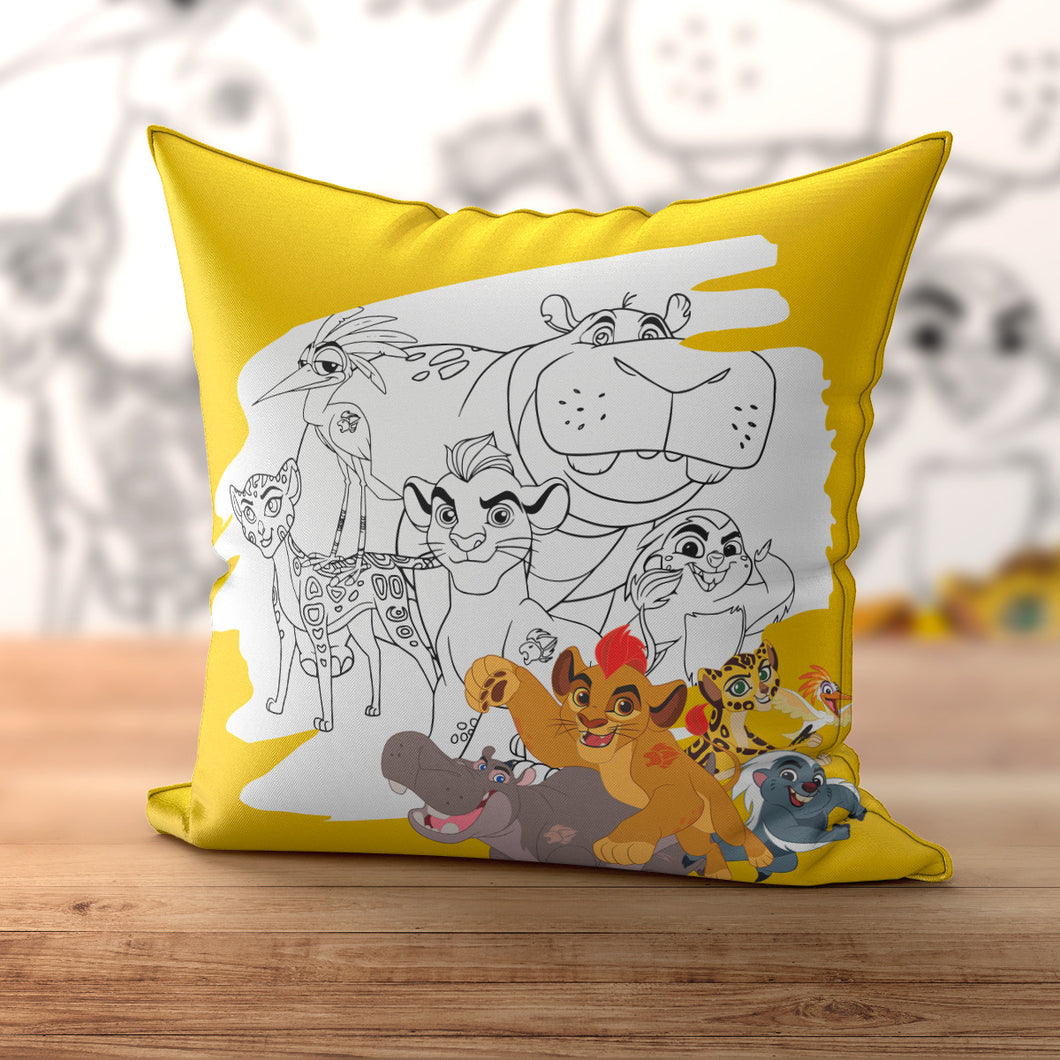 Lion King Coloring Pillow | Nita's Krafty Kreations