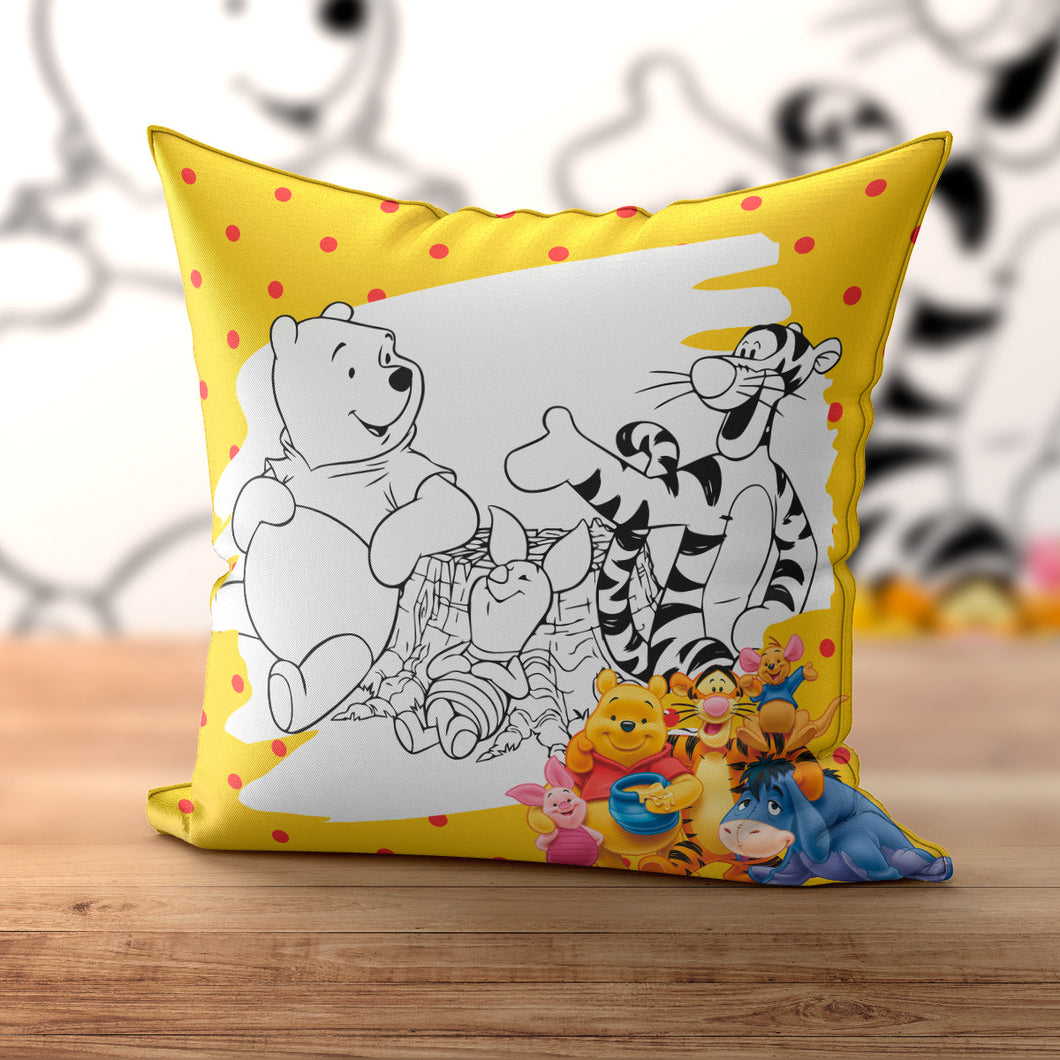 Winnie the Pooh Coloring Pillow | Nita's Krafty Kreations