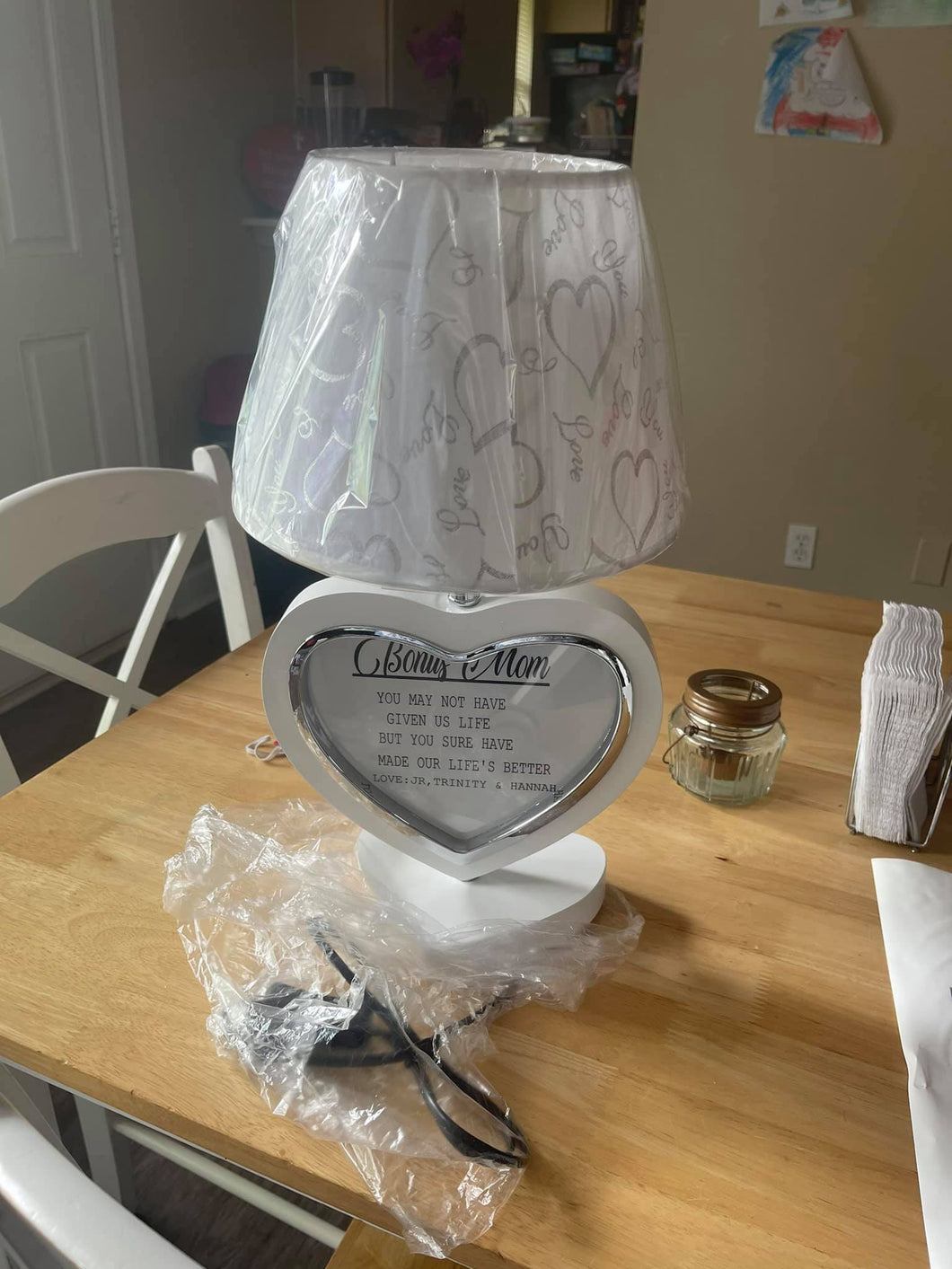 Heart Shape Lamps| Nita's Krafty Kreations