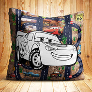 Cars Coloring Pillow| Nita's Krafty Kreations