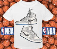 Gray Retros Nike T-shirt | Nita's Krafty Kreations™