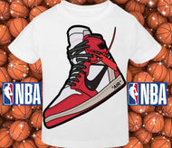 Red and White Nike Air T-shirt | Nita's Krafty Kreations™