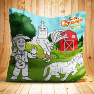 La Granja Coloring Pillow| Nita's Krafty Kreations