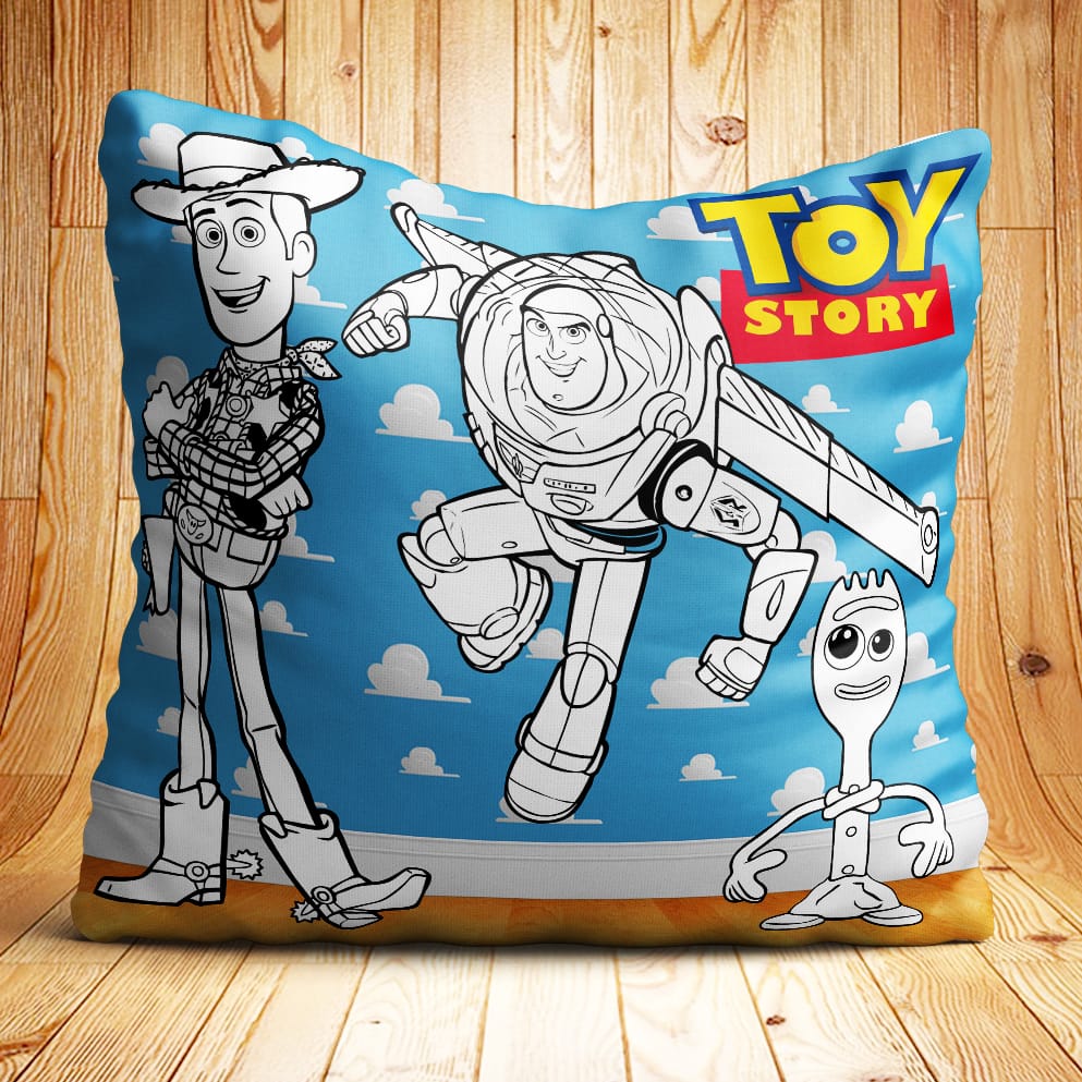 Toy Story Coloring Pillow| Nita's Krafty Kreations