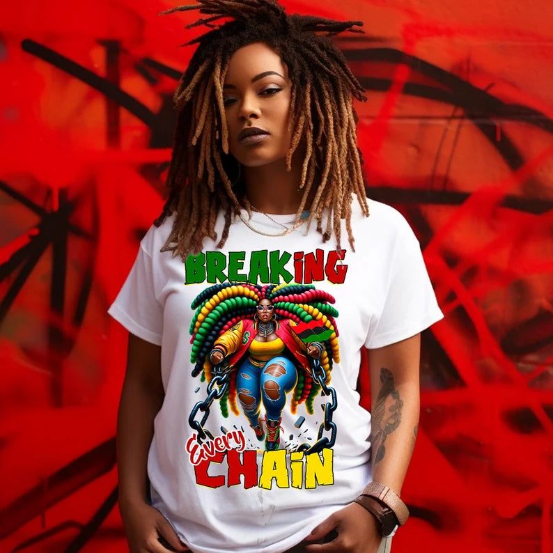 Black Woman Breaking Every Chain | Nita's Krafty Kreations™