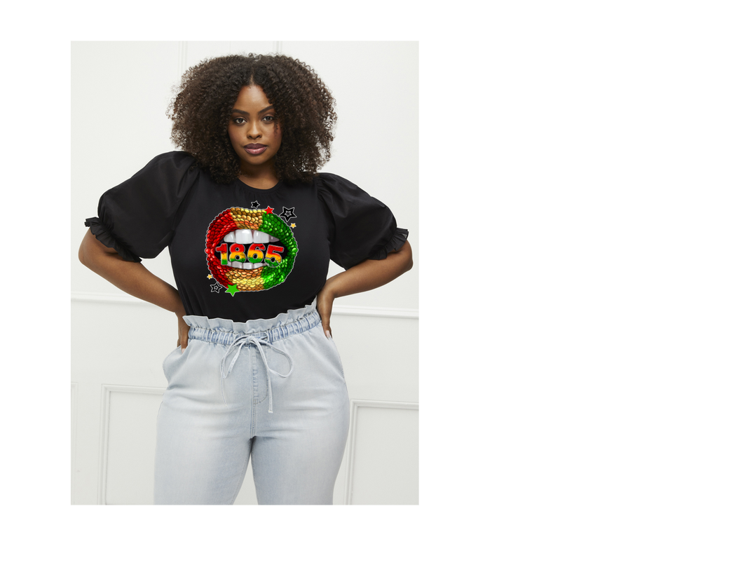 Juneteenth Lips Shirt Nita's Krafty Kreations™