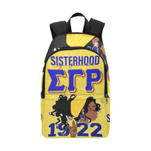 Load image into Gallery viewer, Sigma Gamma Rho Fabric Backpack | Nita&#39;s Krafty Kreations™
