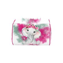 Load image into Gallery viewer, Baby Elephant (pink) Multi-Function Diaper Backpack/Diaper Bag| Nita&#39;s Krafty Kreations™
