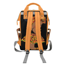 Cargar imagen en el visor de la galería, African doll Multi-Function Diaper Backpack/Diaper Bag| Nita&#39;s Krafty Kreations™
