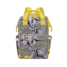 Load image into Gallery viewer, Peekaboo Elephant Multi-Function Diaper Backpack/Diaper Bag| Nita&#39;s Krafty Kreatoions™
