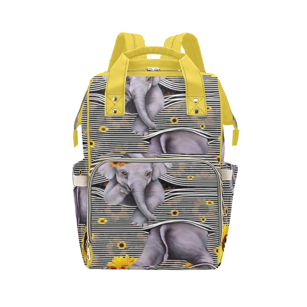 Peekaboo Elephant Multi-Function Diaper Backpack/Diaper Bag| Nita's Krafty Kreatoions™