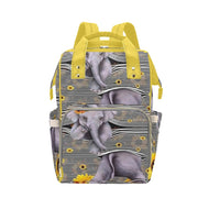 Peekaboo Elephant Multi-Function Diaper Backpack/Diaper Bag| Nita's Krafty Kreatoions™