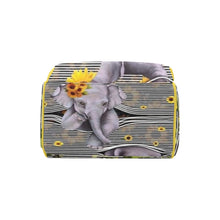 Load image into Gallery viewer, Peekaboo Elephant Multi-Function Diaper Backpack/Diaper Bag| Nita&#39;s Krafty Kreatoions™
