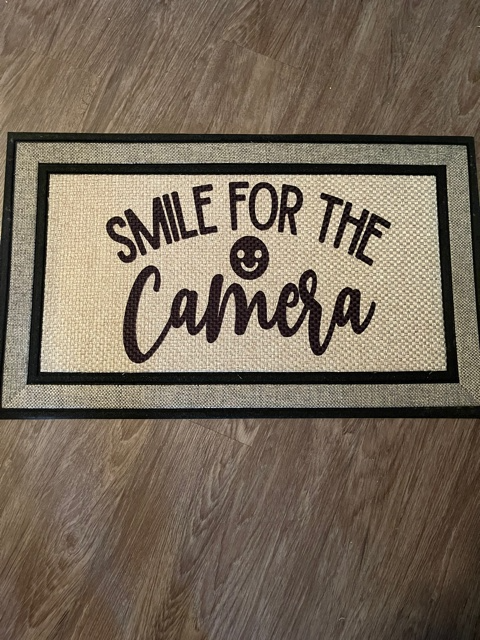 Smile for the Camera Door Mat  | Nita's Krafty Kreations™