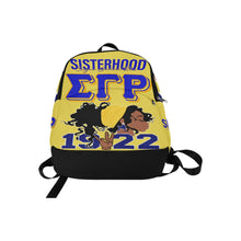 Load image into Gallery viewer, Sigma Gamma Rho Fabric Backpack | Nita&#39;s Krafty Kreations™
