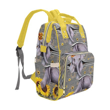 Load image into Gallery viewer, Peekaboo Elephant Multi-Function Diaper Backpack/Diaper Bag| Nita&#39;s Krafty Kreatoions™
