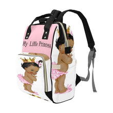 Load image into Gallery viewer, My little Princess Pink  Multi-Function Diaper Backpack/Diaper Bag| Nita&#39;s Krafty Kreations™
