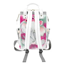 Load image into Gallery viewer, BABY Elephant ( White) Multi-Function Diaper Backpack/Diaper Bag| Nita&#39;s Krafty Kreations™
