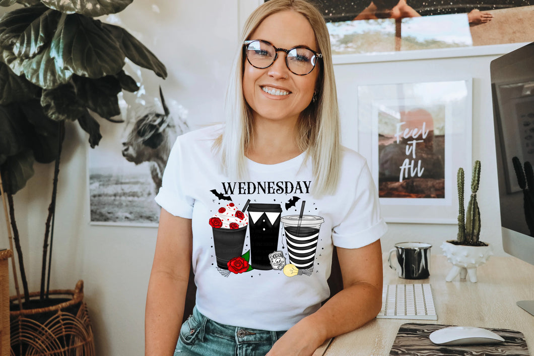 Wednesday Coffee T-Shirt | Nita's Krafty Kreations™