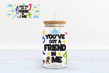 Load image into Gallery viewer, You&#39;ve Got a Friend in ME 16 oz UV DTF CUP WRAP
