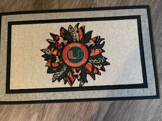 Miami Hurricane Doormat | Nita's Krafty Kreations™