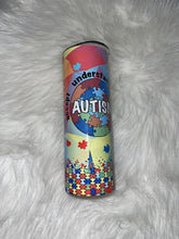 Cargar imagen en el visor de la galería, Austim Traveling 20 oz. Tumbler| Nita&#39;s Krafty Kreations™
