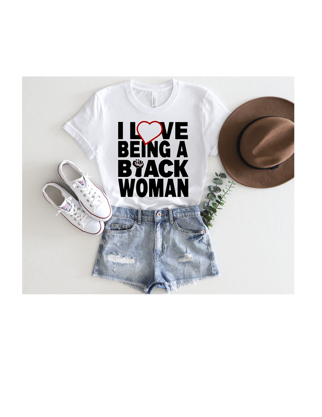 I love Being A Black Woman T-Shirt |Nita's Krafty Kreations™