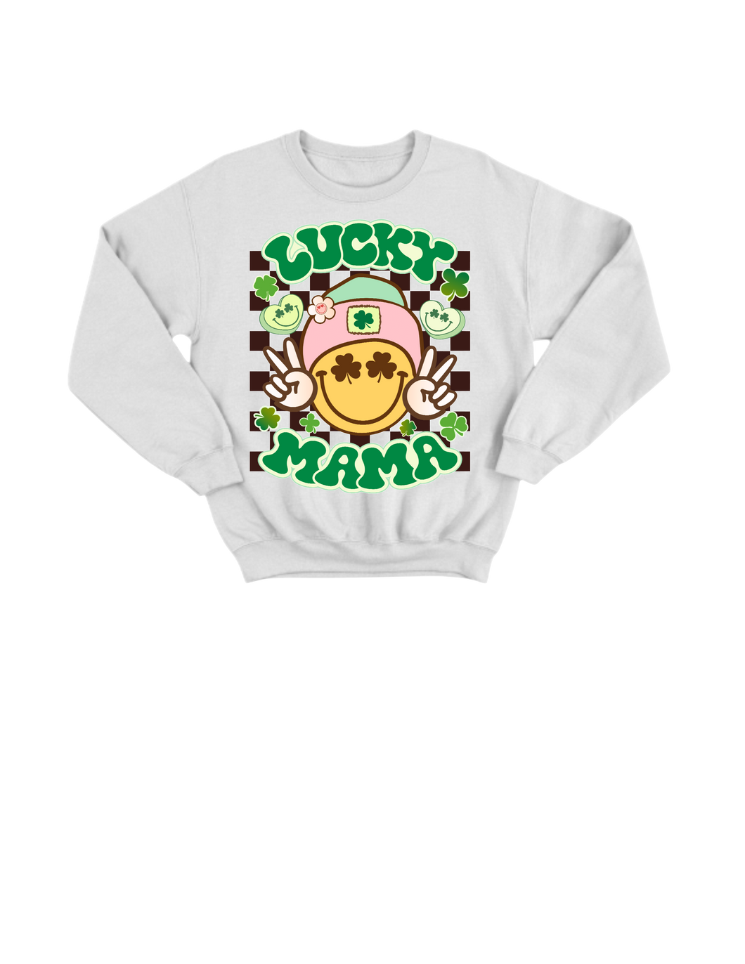 Lucky Mama Checkerboard T-Shirt |Nita's Krafty Kreations™