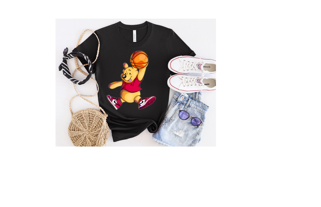 Jump Man Pooh Bear T-shirt | Nita's Krafty Kreations™