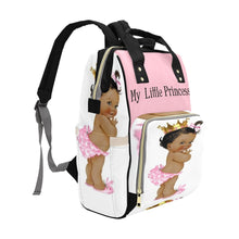 Load image into Gallery viewer, My little Princess Pink  Multi-Function Diaper Backpack/Diaper Bag| Nita&#39;s Krafty Kreations™
