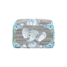 Load image into Gallery viewer, Blue Baby Elephant (Boy) Multi-Function Diaper Backpack/Diaper Bag| Nita&#39;s Krafty Kreations™
