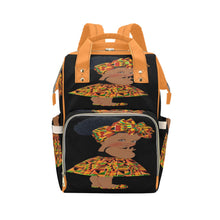 Load image into Gallery viewer, African doll Multi-Function Diaper Backpack/Diaper Bag| Nita&#39;s Krafty Kreations™
