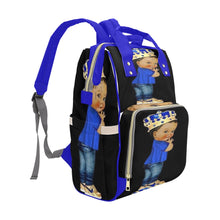 Cargar imagen en el visor de la galería, Prince Without Words Multi-Function Diaper Backpack/Diaper Bag| Nita&#39;s Krafty Kreations™
