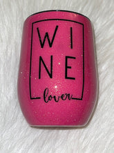 Cargar imagen en el visor de la galería, Wine Lover 12 oz. glitter tumbler | Nita&#39;s Krafty Kreations™
