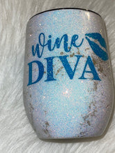 Cargar imagen en el visor de la galería, Wine Diva 12 oz.  wine tumbler | Nita&#39;s Krafty Kreations™
